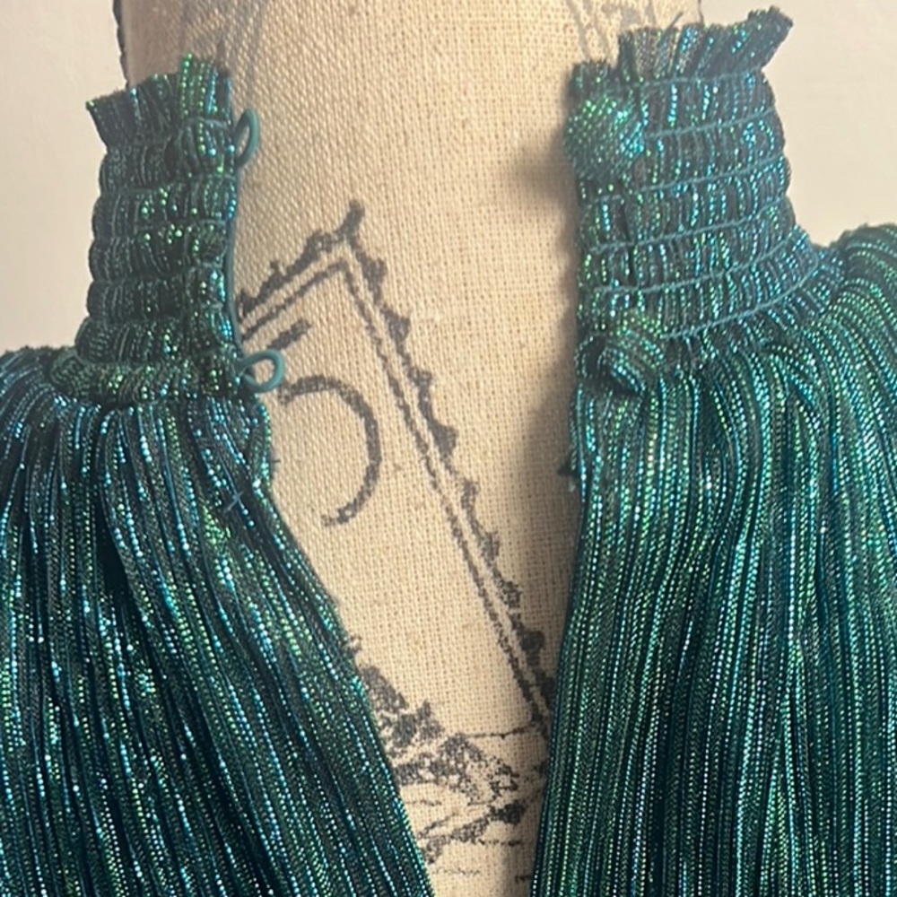 1. State Green Tiered Halter Midi Dress! - Picture 9 of 16